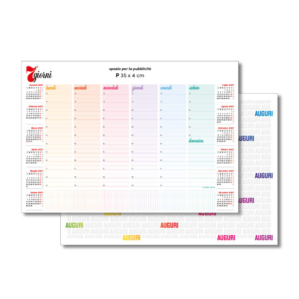Calendari 2027 SETTEGIORNI