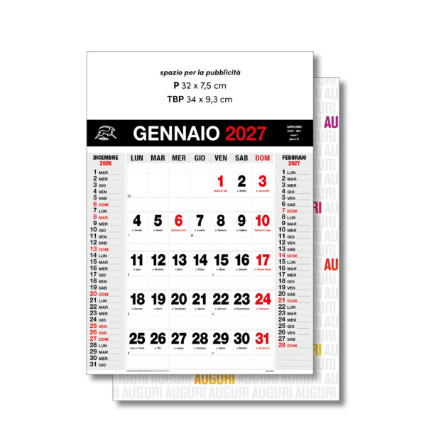 Calendari 2027 OLANDESI