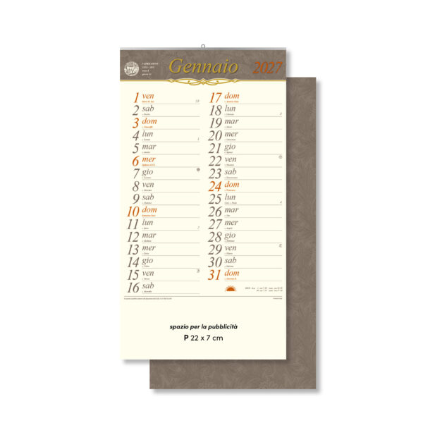 Calendari 2027 OLANDESI OLD